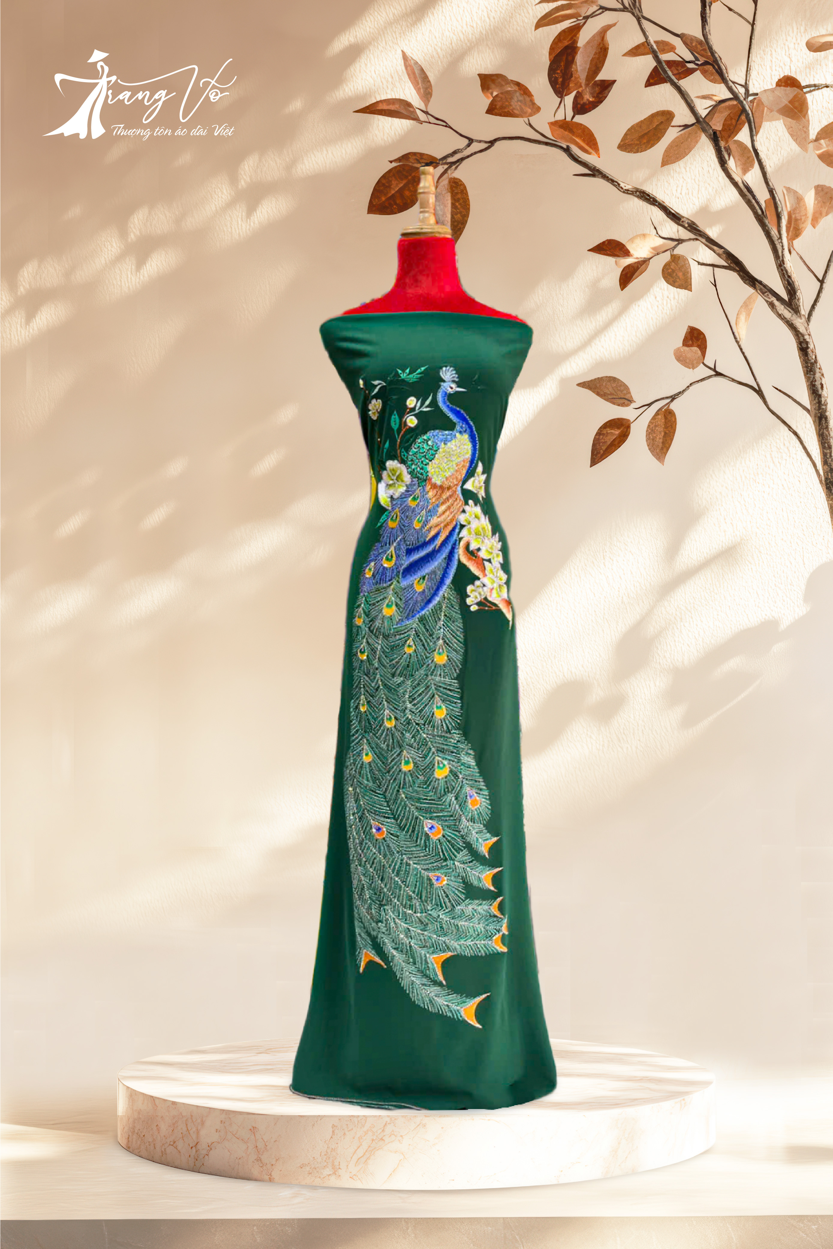 LEN Ý THÊU ÉP ĐÁ SWAROVSKI CAO CẤP #03112419